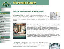 Tablet Screenshot of mcdonaldsupply.com
